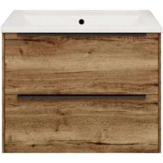 Тумба под раковину La Fenice Tesoro FNC-01-TES-DGT-80-2 Б Дуб галифакс табак 80 см